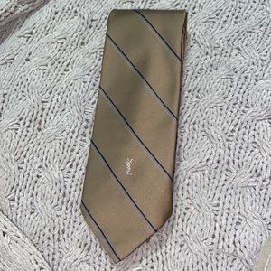 Yves Saint Laurent Men’s Tie (Light Brown/Blue)
